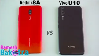 Redmi 8A vs Vivo U10 SpeedTest and Camera Comparison