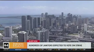 Hundreds of Miami janitors expected to vote on strike