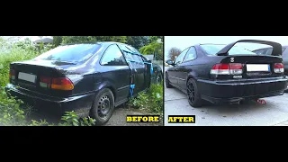 Building a Honda Civic EJ6 Black in 12 minutes! SZO TNT