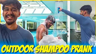 Shampoo prank in swimming pool on my friend 😂😂 | Samsameer_insta