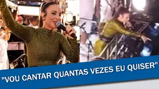 IVETE SANGALO PERDE A PACIÊNCIA E DETONA FÃ DURANTE SHOW EM ARACAJU