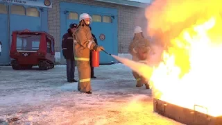 Интерактив: как потушить пожар при помощи огнетушителя