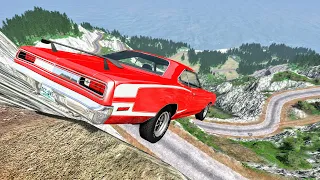 Realistic Cliff Drops #17 - BeamNG Drive Crashes | CrashBoomPunk