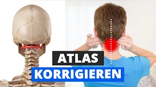 Atlaskorrektur selbst durchführen | Mit diesen 4 Übungen zu einer schmerzfreien HWS (für zuhause)❗