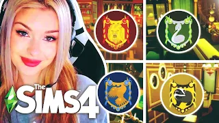 Every TINY HOME is a Different Hogwarts House // Sims 4 x Harry Potter Build Challenge