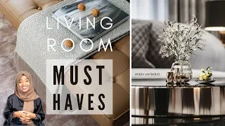 TOP 10 LIVING ROOM MUST HAVES | HOME DECOR | INTERIOR DESIGN