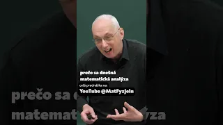 Ako vznikla Matematická analýza | docent Zbyněk Kubáček