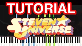 Steven Universe - We Are The Crystal Gems (Intro) | Piano Tutorial (Synthesia)