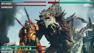 Jaegers vs Mega Kaiju｜Pacific Rim  [Fight Scene] | with health