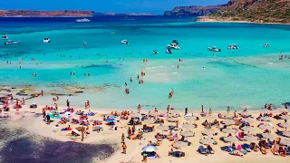 Balos beach Chania Crete Greece 4K