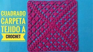 Cuadrado a Ganchillo Fácil deTejer/Granny Square Crochet Pattern/How To Crochet Granny Square/Crochê