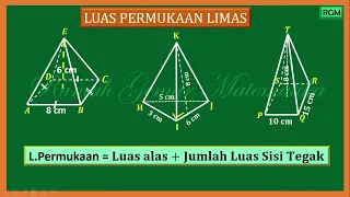 LUAS PERMUKAAN LIMAS #luaspermukaan  #limas