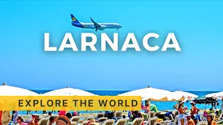 🇨🇾 LARNACA 4K - walking on mackenzie beach 4K, Cyprus