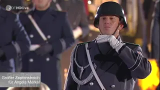 Zapfenstreich von Angela Merkel | Live vom Schloss Bellevue in Berlin | #berlin