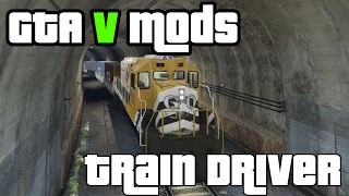 Railroad Engineer (train mod with derailment)[GTA V MOD]