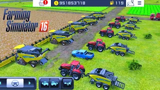 Fs 16, How to Wheat Cutting And Bales Making In Fs 16, Gameplay Farming Simulator 16@GAMERYT2525