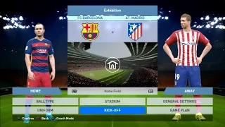 PES 2016 Gameplay Barcelona Vs Atletico Madrid 2-2 PS3 HD