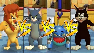 Tom and Jerry in War of the Whiskers Butch Vs Robot Cat Vs Tom Vs Lion (Master Difficulty)