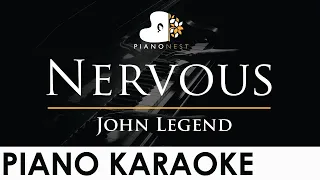 John Legend - Nervous - Piano Karaoke Instrumental Cover with Lyrics