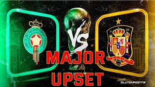 Spain VS Morocco FIFA World Cup Qatar 2022 Final 16 round score 0-0 Penalty 0-3