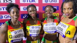 Doha 2019 Interview - Team Ghana Women’s 4x100m Relay