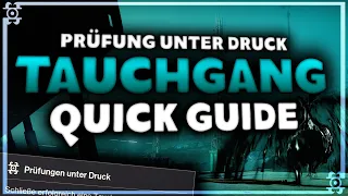 Destiny 2 ► TAUCHGANG - "PRÜFUNG UNTER DRUCK" | Trigger Guide !! [German | Deutsch]