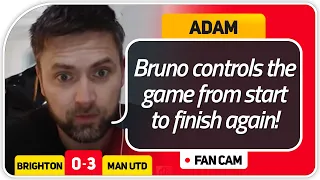 ADAM! BRUNO & POGBA DREAMTEAM! Brighton 0-3 Manchester United FanCam