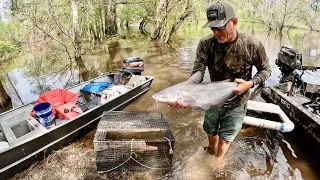 Hundreds of Pounds of Catfish in 2 Nights! (Catch Clean & Cook)