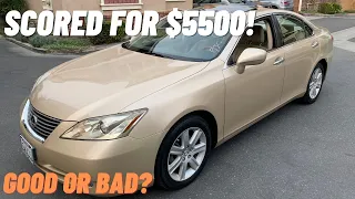 $5500 2008 Lexus ES 350, GOOD or BAD?