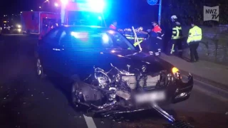 Ein Schwerverletzter bei Unfall auf der Alexanderstraße