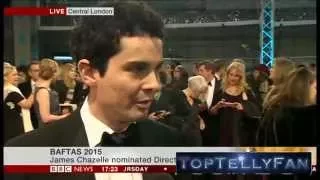 Damian Chazelle (director of Whiplash) - BAFTA Interviews (BBC News, 8.2.15)