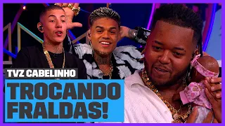 Cabelinho faz Vulgo Fk e Don Juan trocarem de fralda AO VIVO | TVZ | Música Multishow