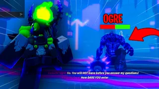 Defeating The OGRE BOSS In Roblox Blade Ball