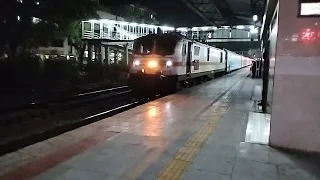 12010 Ahmedabad Mumbai Central Shatabdi Express with BRC WAP-7 30507 departs from Vapi on 10-10-2023