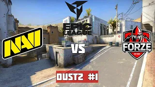 Матч на  вылет. NAVI vs FORZE. Map-1 Dust2. EPIC CIS League Spring 2021