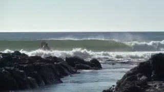 Another Day, J-Bay.  Katrina Beddoe longboarding at Point Jeffries Bay. Snugg wetsuits.