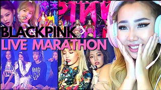 BLACKPINK LIVEMARATHON 🖤💗 'AS IF IT'S YOUR LAST  ✨ FOREVER YOUNG 👶 STAY 🙌  WHISTLE 😙'| REACTION