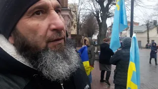 Іса Акаєв про День спротиву Криму російській окупації! Вінниця 26 лютого 2019 р.