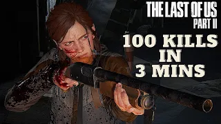 The Last of Us 2 - Brutal Combat Gameplay - 100 Kills in 3 mins