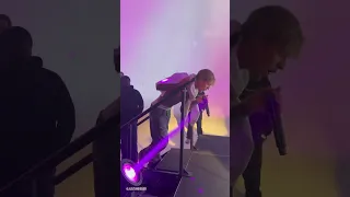 Video of Justin Bieber performing “Stay" w/t Kid Laroi at the opening studio of OBB in California.