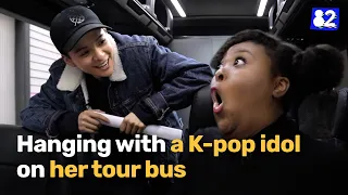 K-pop idol takes me to her tour bus!ㅣ82minutes