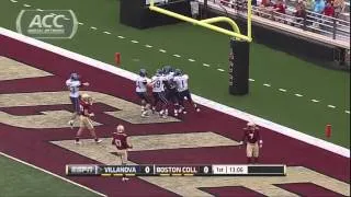 Villanova Scores on Fake Punt vs Boston College!