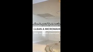 A Quick and Easy Way To Clean Your Microwave #Shorts