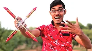 Chakri VS 4 Rockets | Awesome Diwali Experiment |