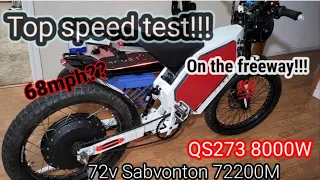 72v Stealth Bomber e-Bike Speed Test