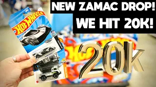 I FOUND A HOT WHEELS DUMP BIN FULL OF NEW ZAMACS!! WE HIT 20K SUBSCRIBERS!!! TIME TO CELEBRATE!!!!