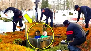 Gravediggers Come Across a Strange Box While Digging. Opening It, They SCREAM In HORROR!