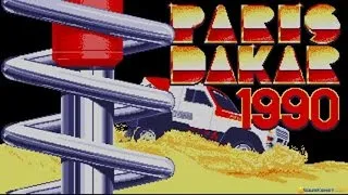 Paris Dakar 1990 gameplay (PC Game, 1990)