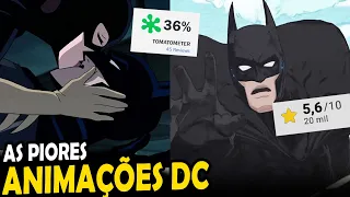 AS 10 PIORES ANIMAÇÕES da DC de TODOS OS TEMPOS de acordo com o público