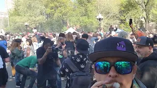 Exactly 420 On 420 At Washington Square Park 4/20/2023